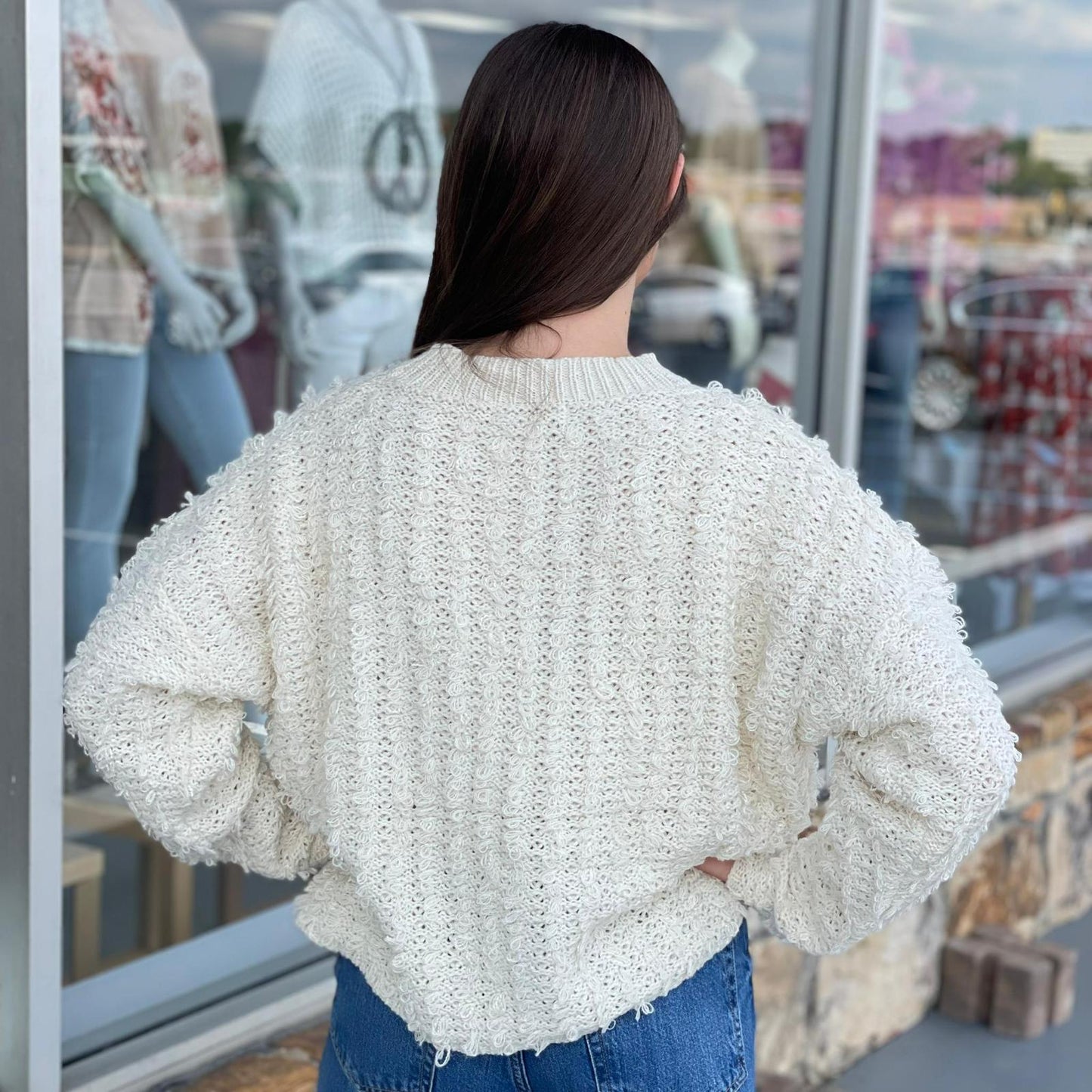 Mix Feeling Knit Sweater 8670