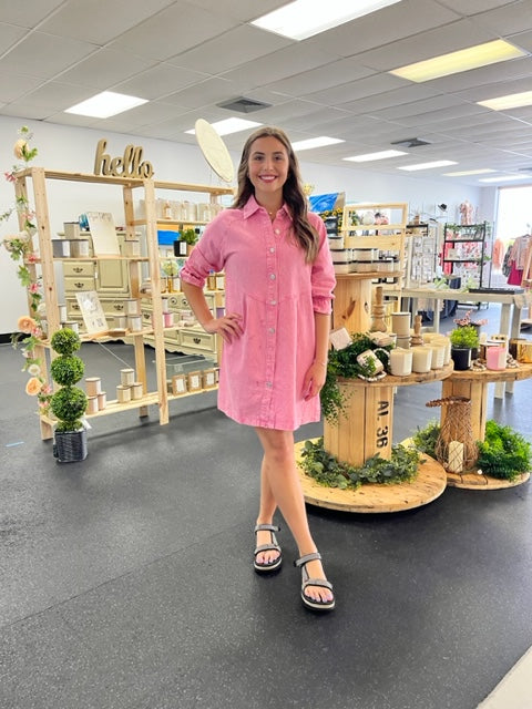Talk To Me Denim Dress G180