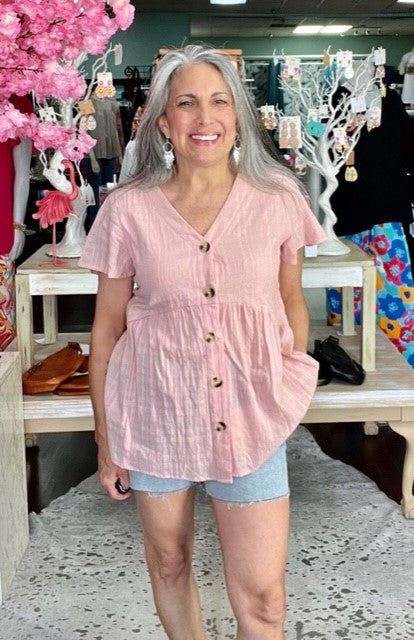 Sweet Babydoll Top D962
