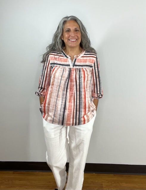 San Antonio Striped Top D1087