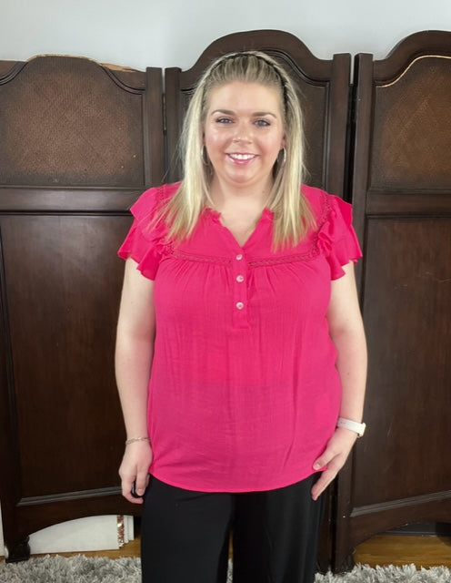 Jordan's Hot Pink Top D952 Final Sale