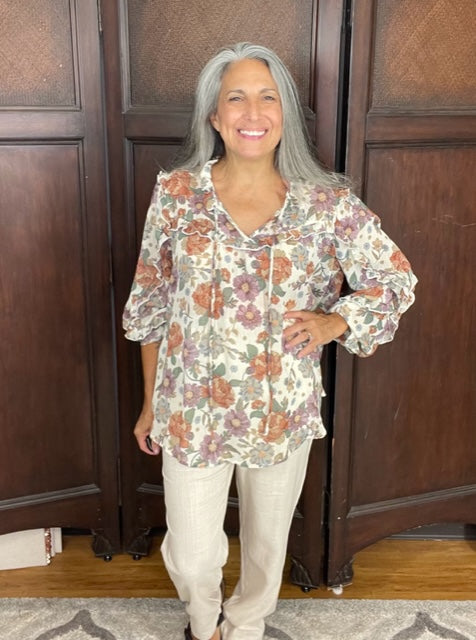 Flower Power Top 8067