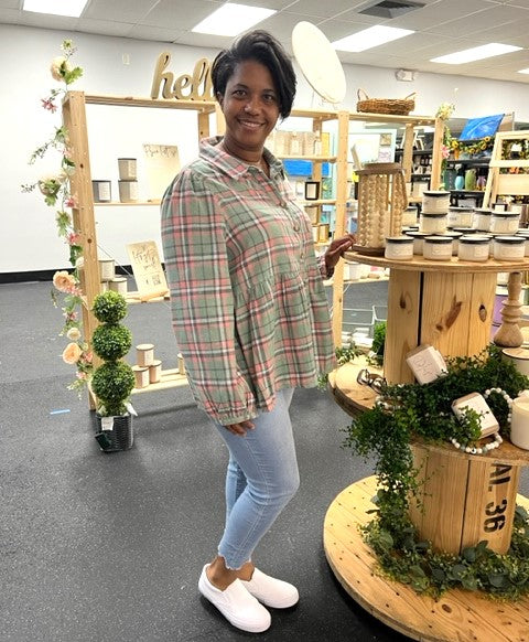 Nancy's Cute Babydoll Shacket 8279