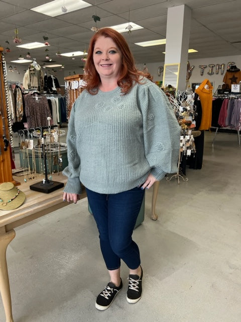 Dreamy Balloon Sleeve Sweater 8346
