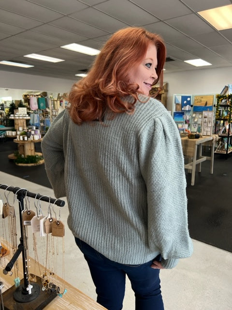 Dreamy Balloon Sleeve Sweater 8346