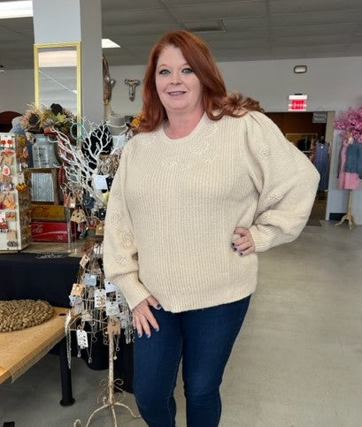 Dreamy Balloon Sleeve Sweater 8346