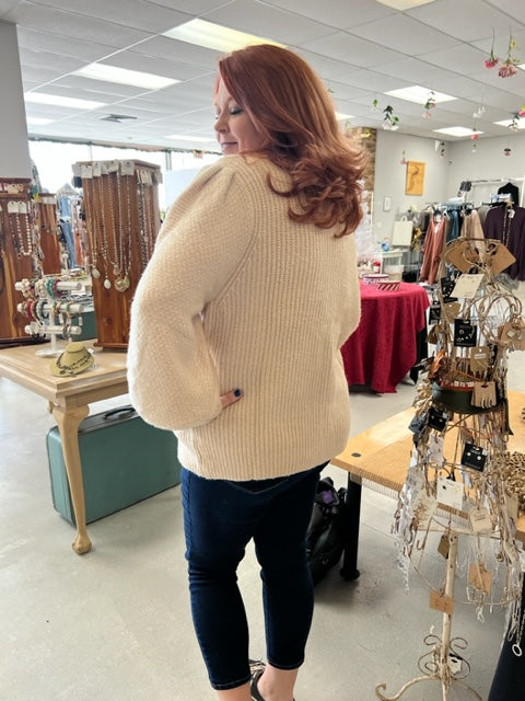 Dreamy Balloon Sleeve Sweater 8346
