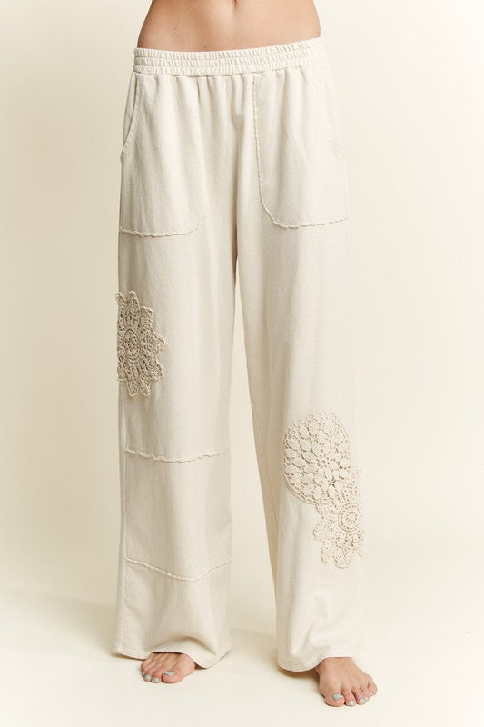 Sweet Lace Wide Leg Pants P287