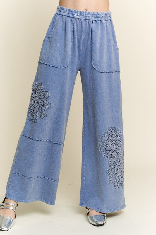 Sweet Lace Wide Leg Pants P287