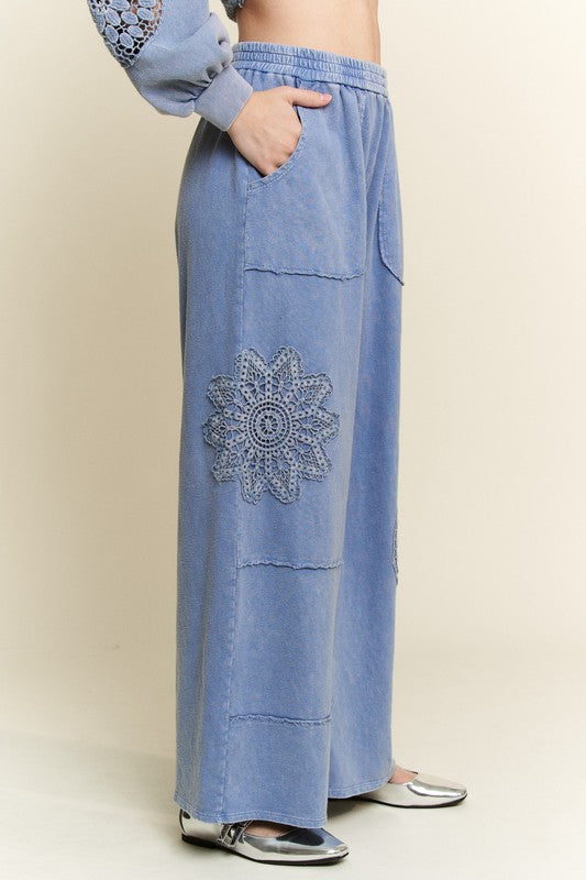 Sweet Lace Wide Leg Pants P287
