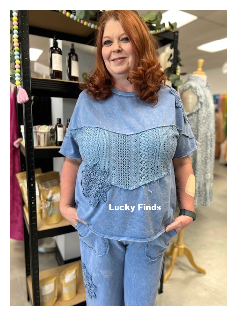 Sweet Crochet & Lace Top P288