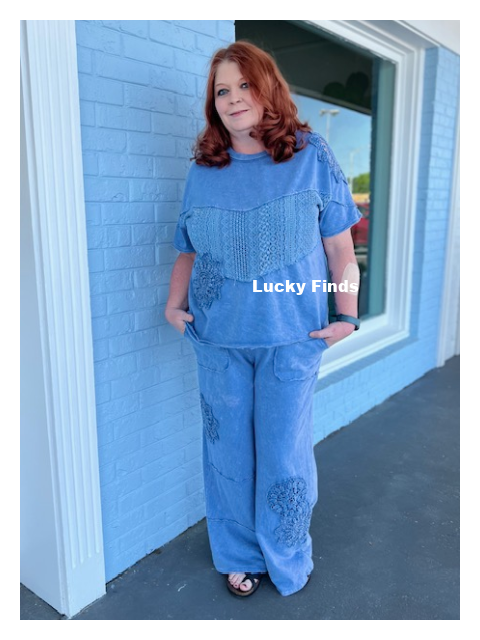 Sweet Lace Wide Leg Pants P287
