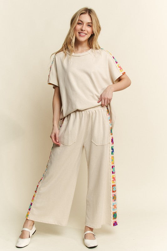 My Crochet Cropped Pants P291