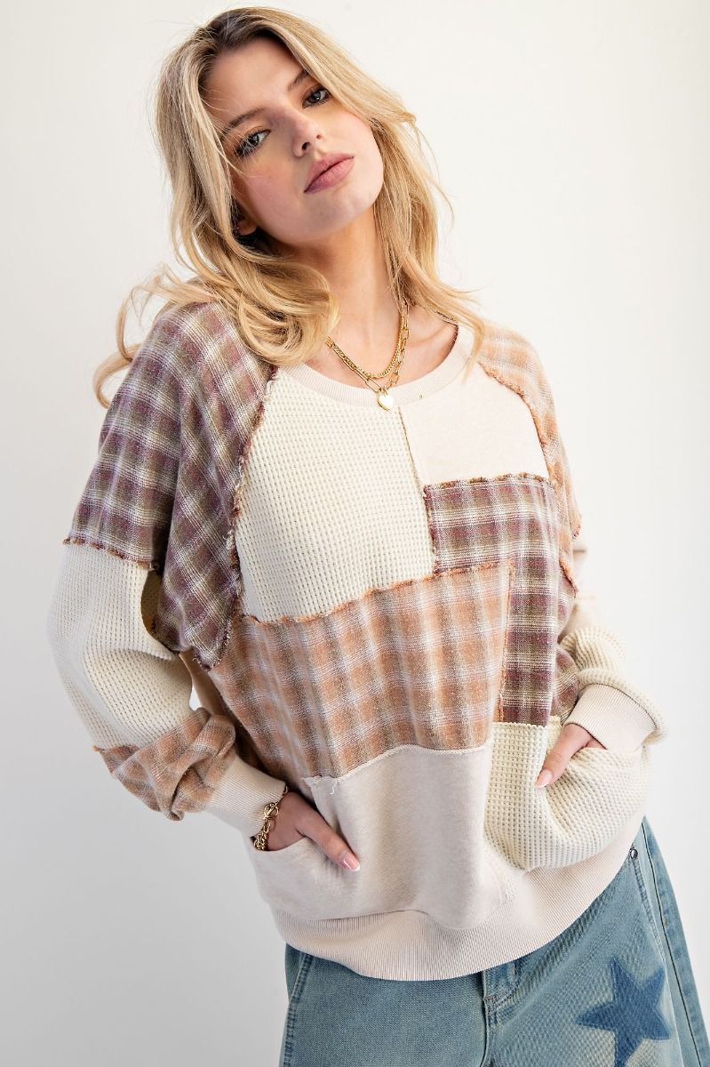 Cozy Easel Patchwork Top P356