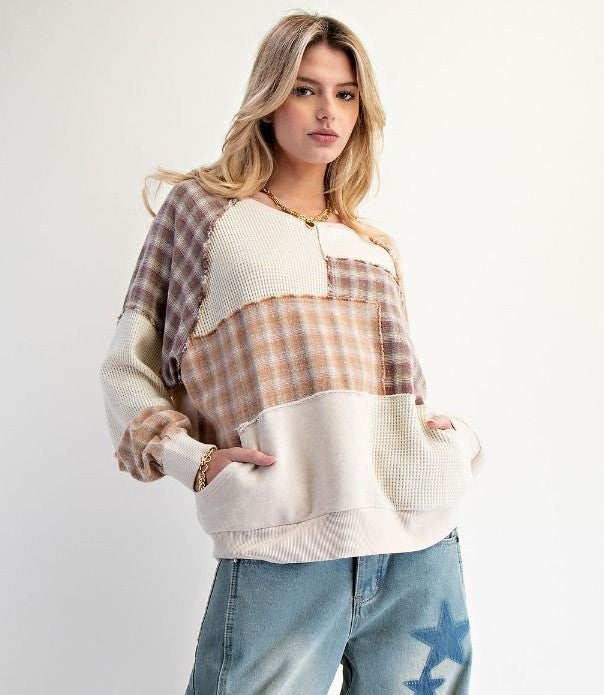Cozy Easel Patchwork Top P356