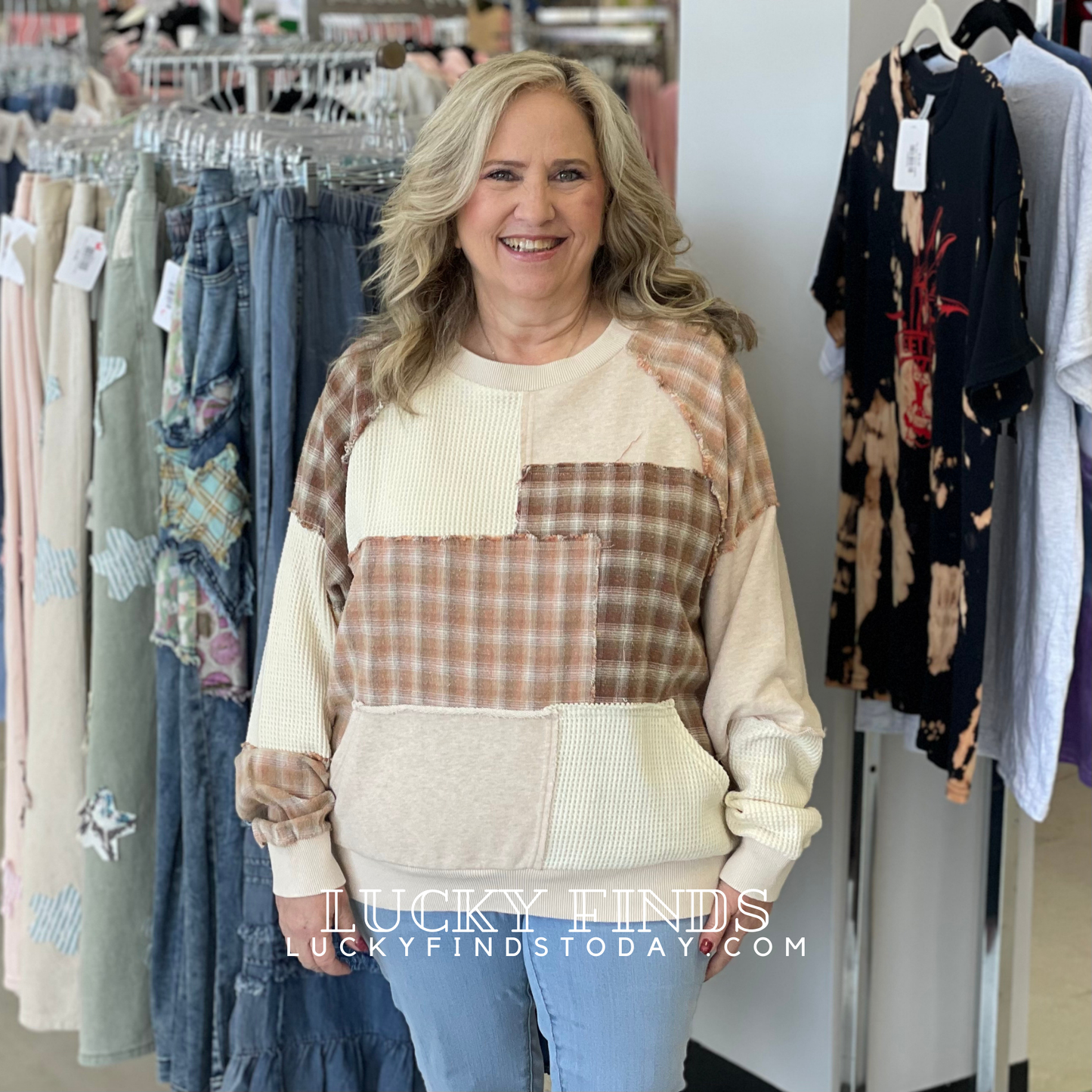 Cozy Easel Patchwork Top P356