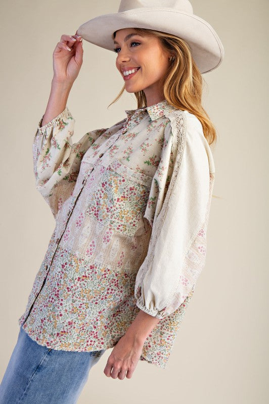 Fancy Easel Patchwork Top P364