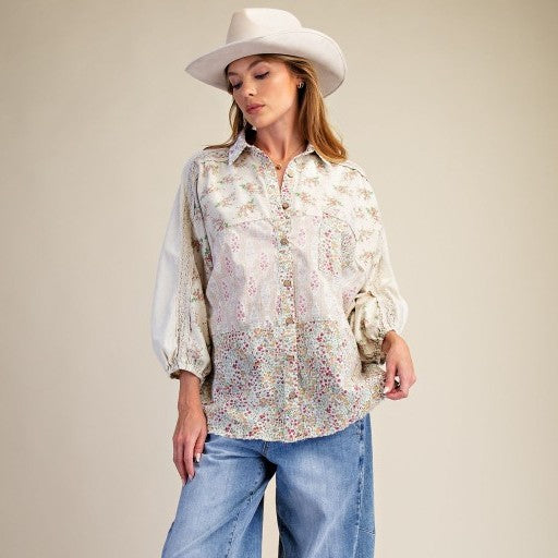 Fancy Easel Patchwork Top P364