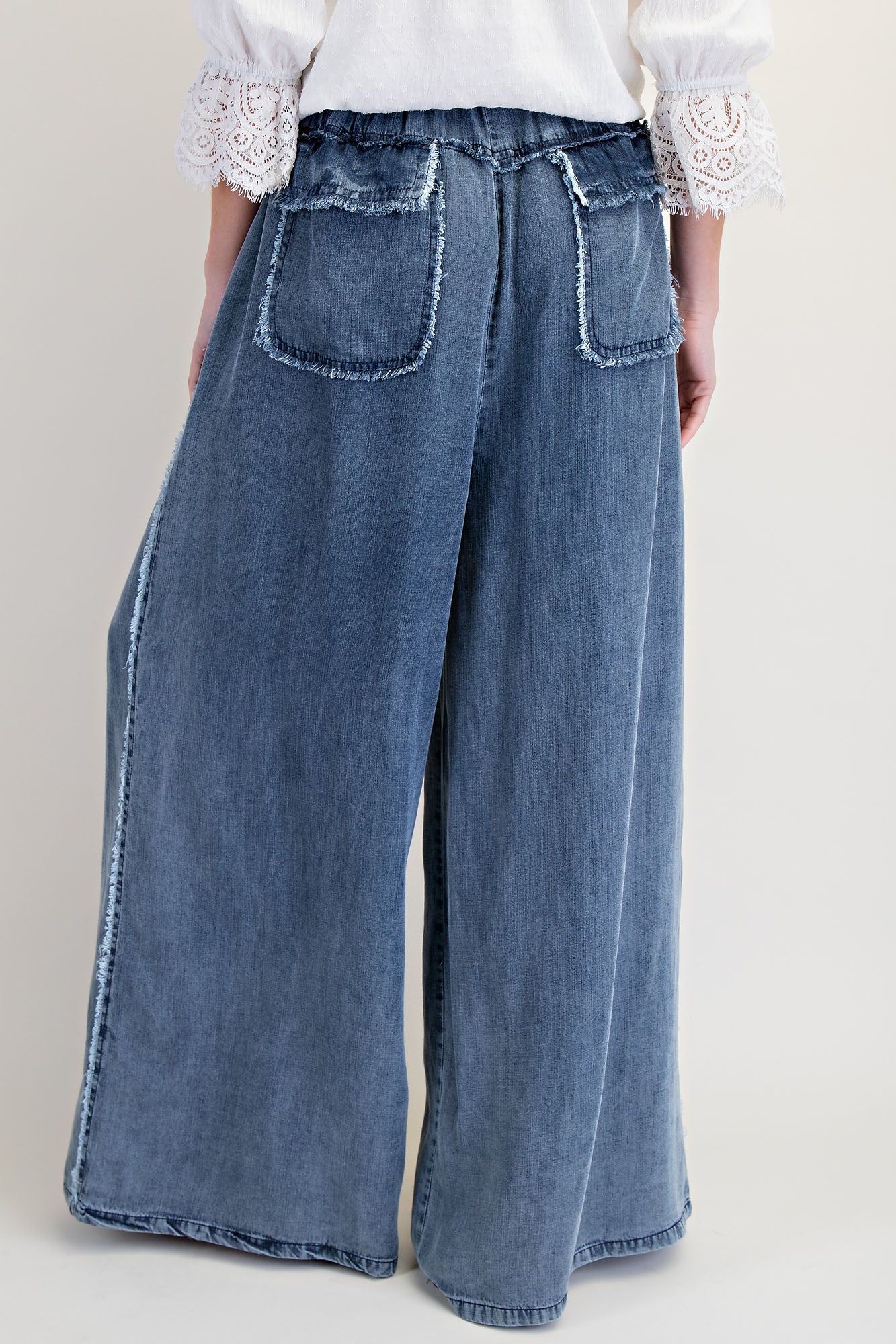 Comfy Easel Curvy chambray Pants P365