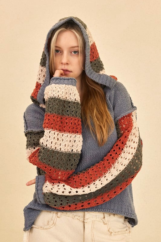 Hight Flying Crochet Hoodie P371