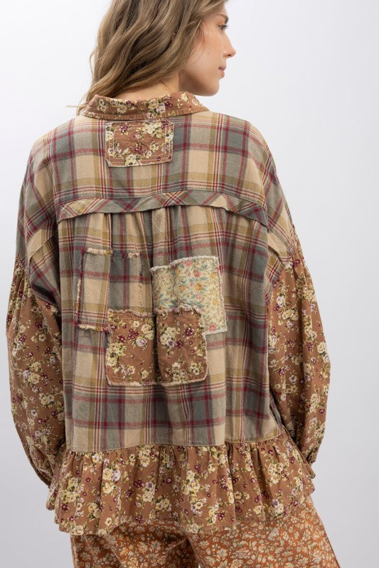 Lucky Vintage Patchwork Top P384