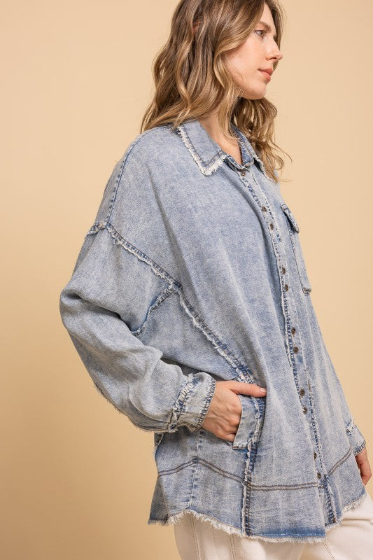 Clear Choice Denim Top P385