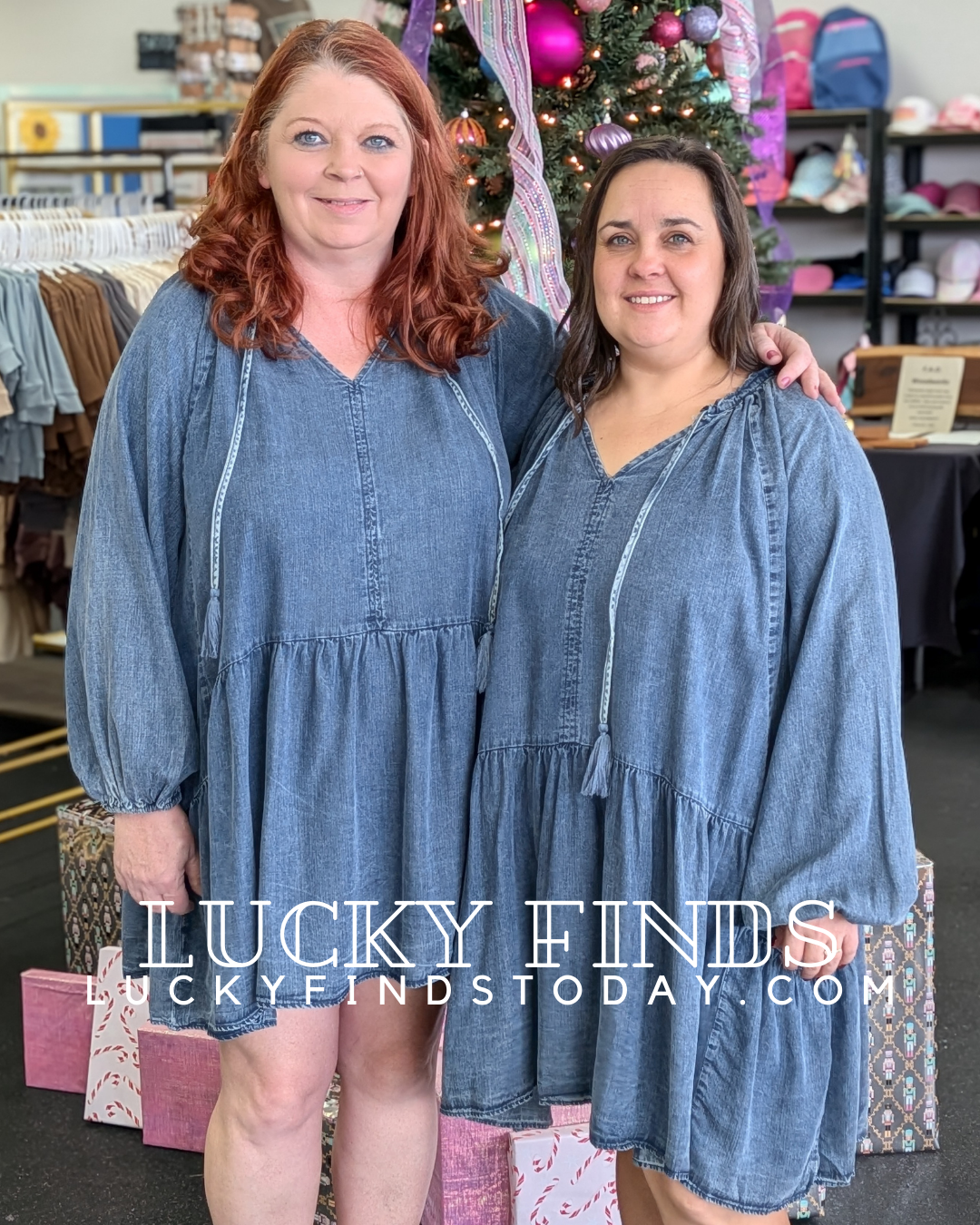 Vintage Easel Washed Denim Dress P419 L / Denim Vintage Easel Washed Denim Dress P419 L / Denim