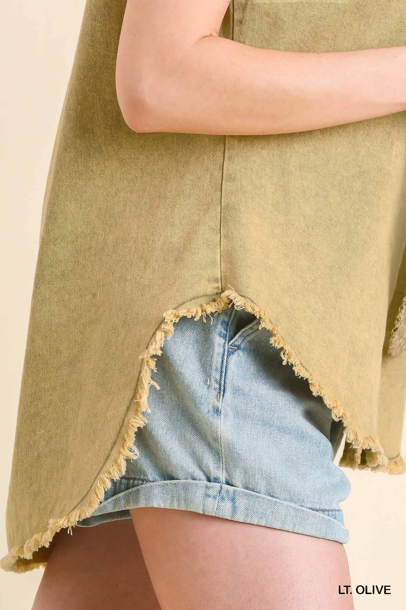 Casual Umgee Denim Top P421