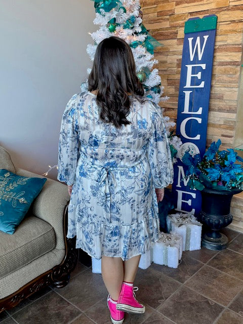 Umgee Floral Party Dress P427