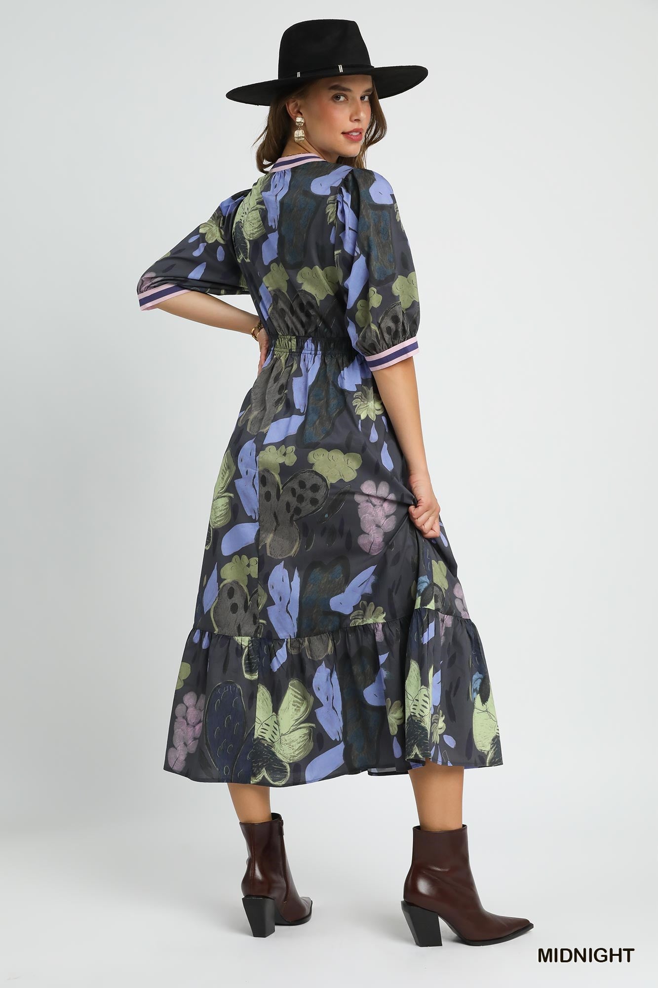 Mosaic Melody Umgee Midi Dress P439