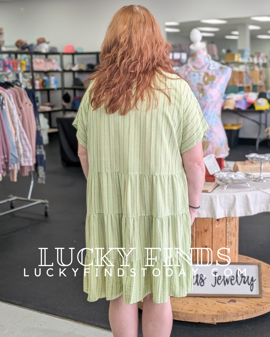 Stripe Babydoll Curvy Dress P457