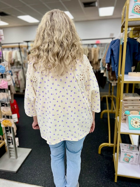 Washed Daisy Patch Easel Top P458