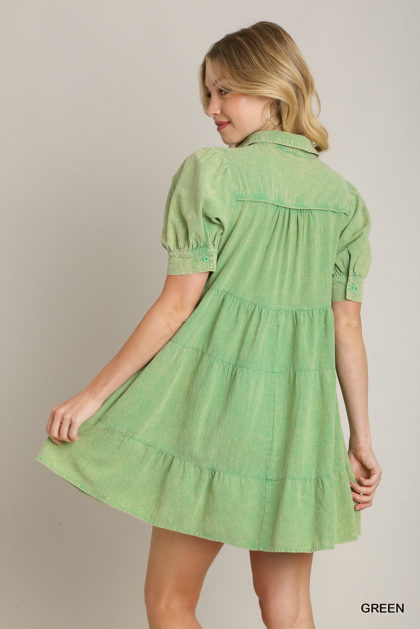 Umgee Tiered Babydoll Dress P520