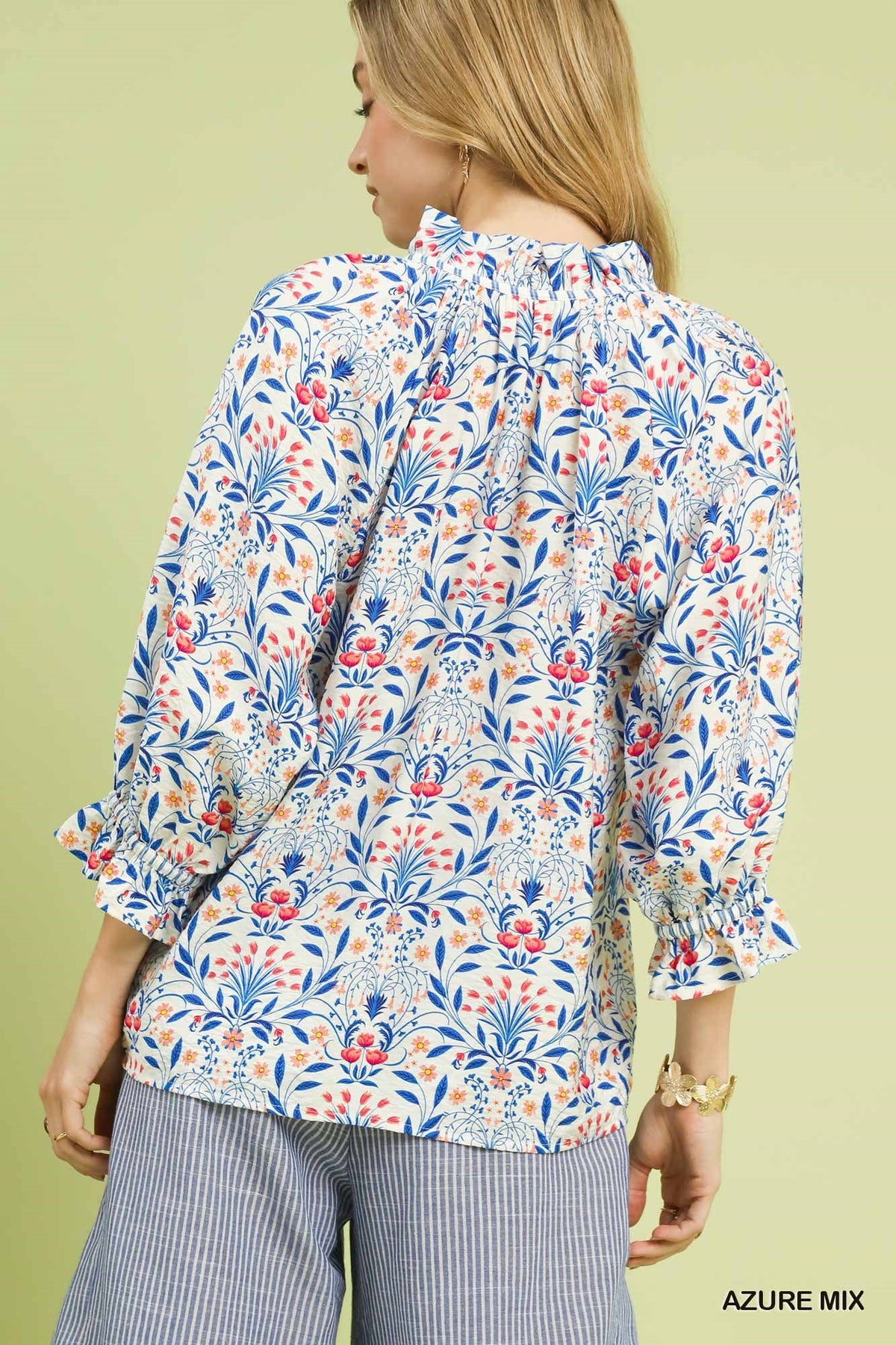 Botanical Print Umgee Top P565