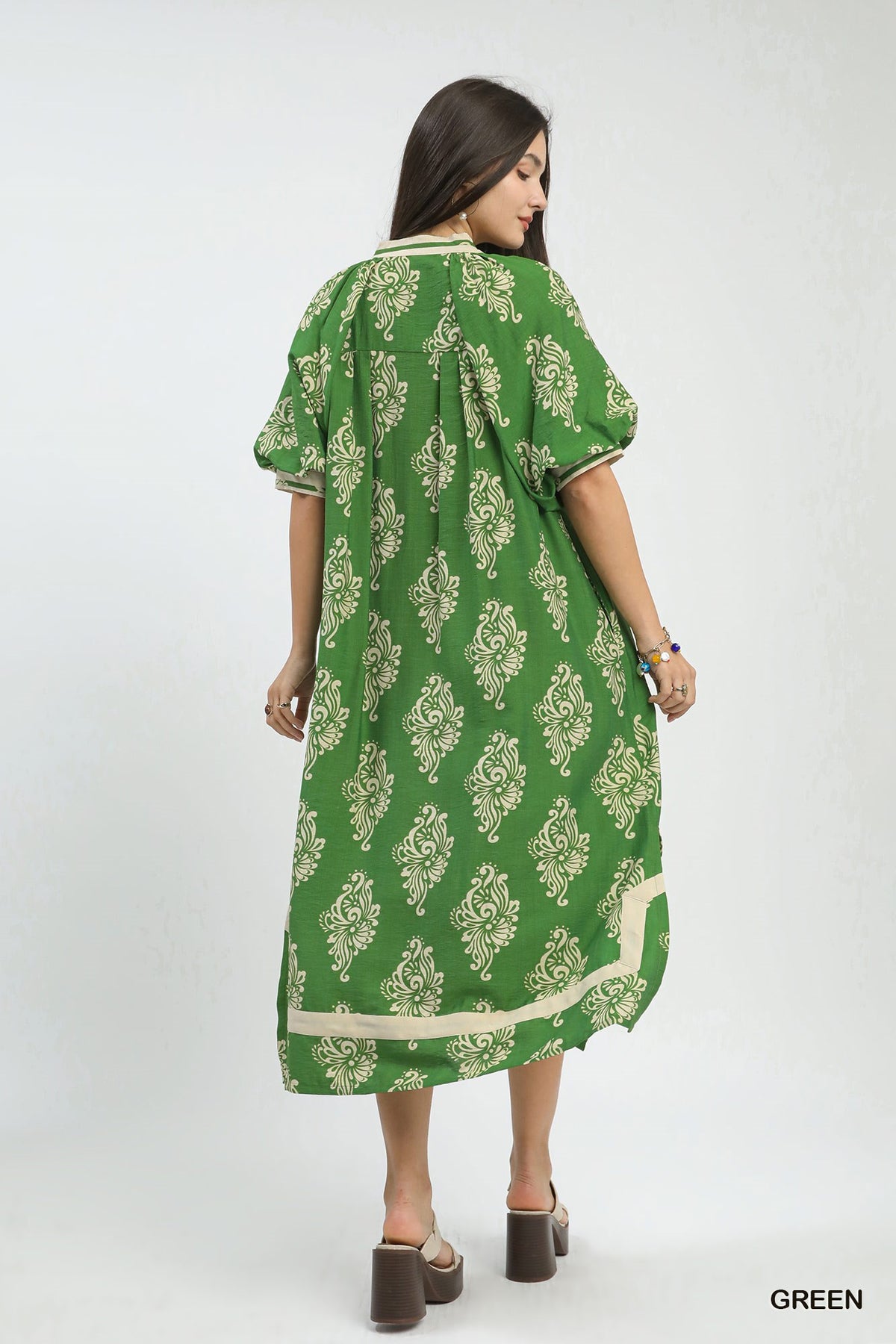 Broadway Date Umgee Midi Dress P566