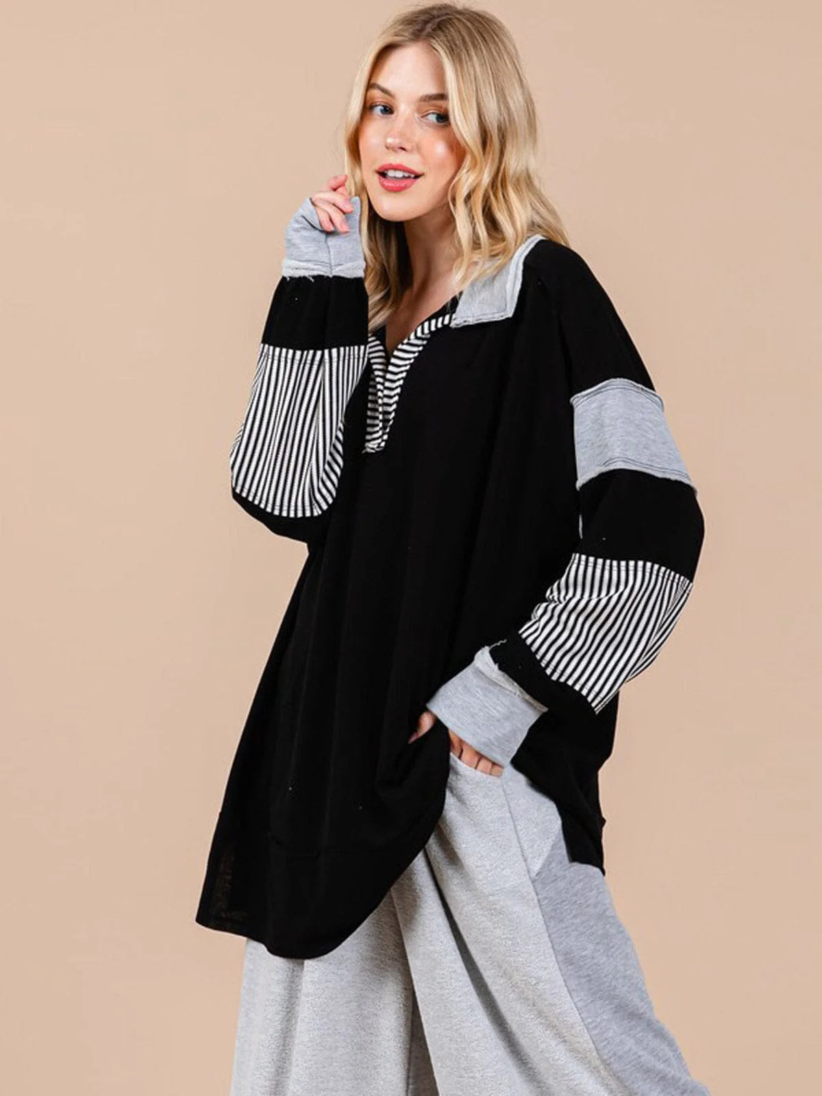 Casual Fall weekend Top W114