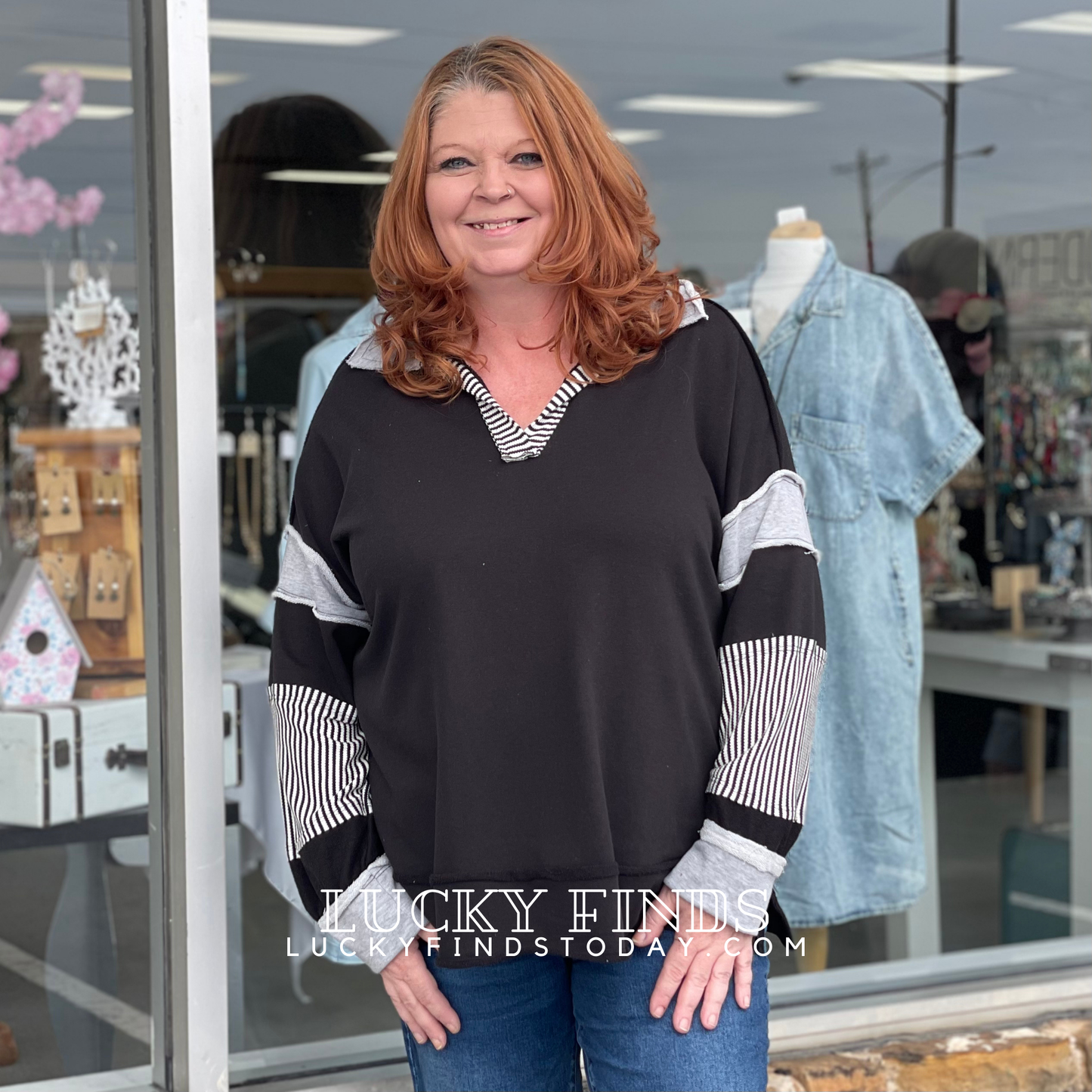 Casual Fall weekend Top W114