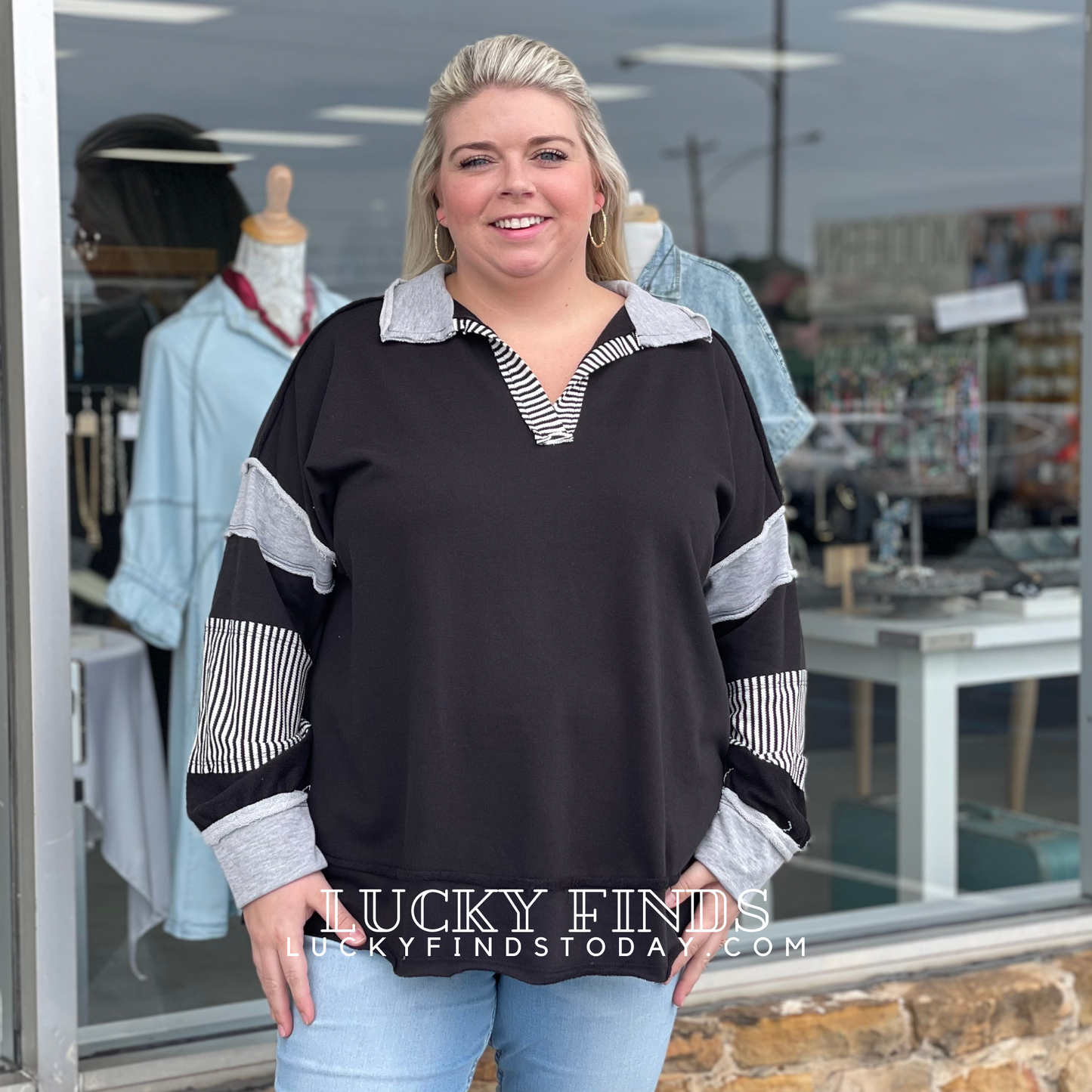 Casual Fall weekend Top W114