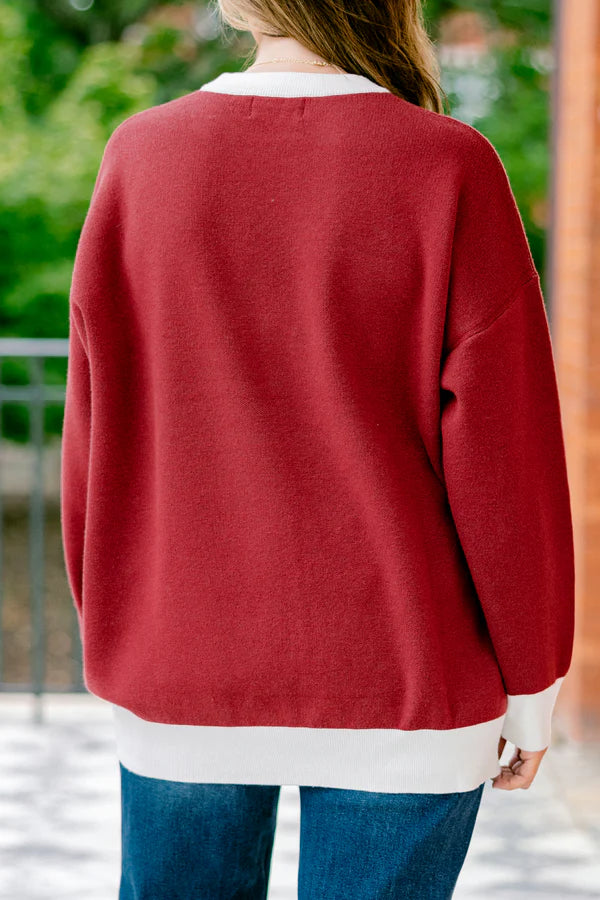 Gameday Colorblock Pullover Top W116
