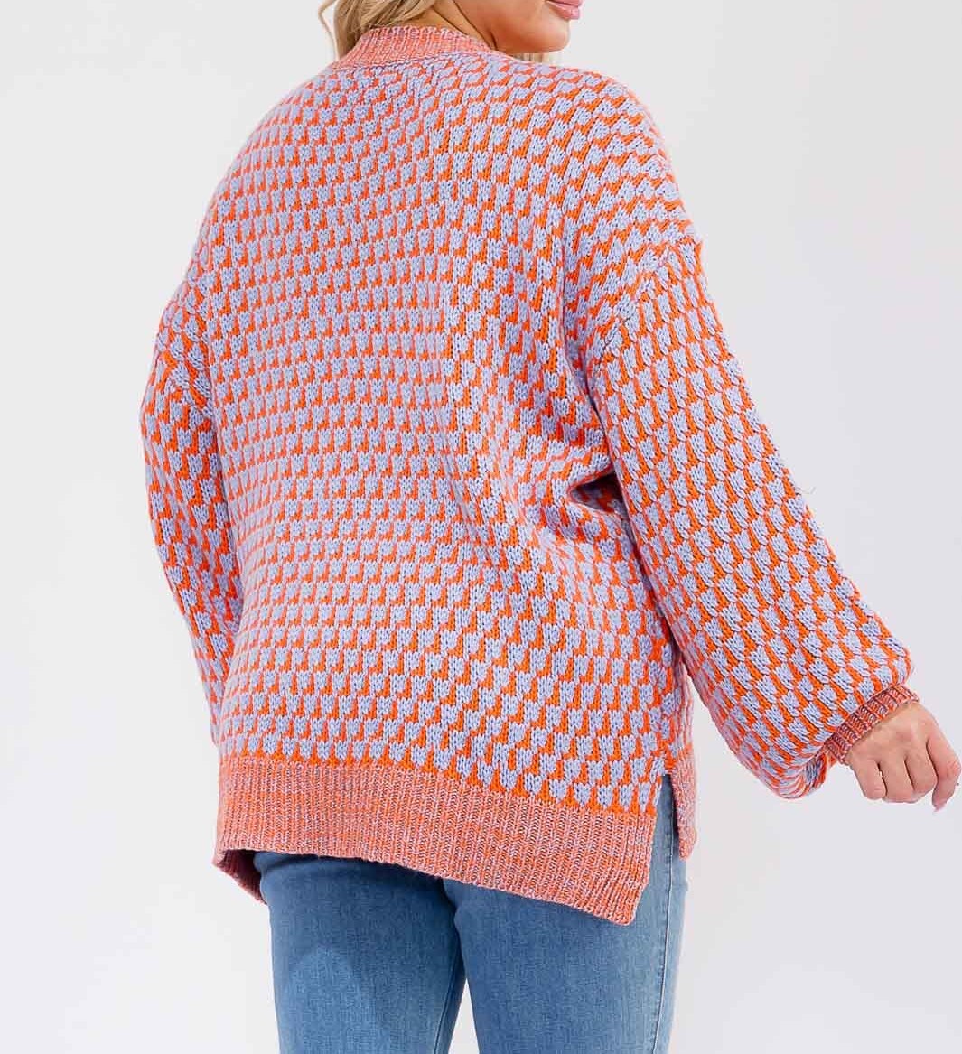 Cozy Curvy Sweater Top W222