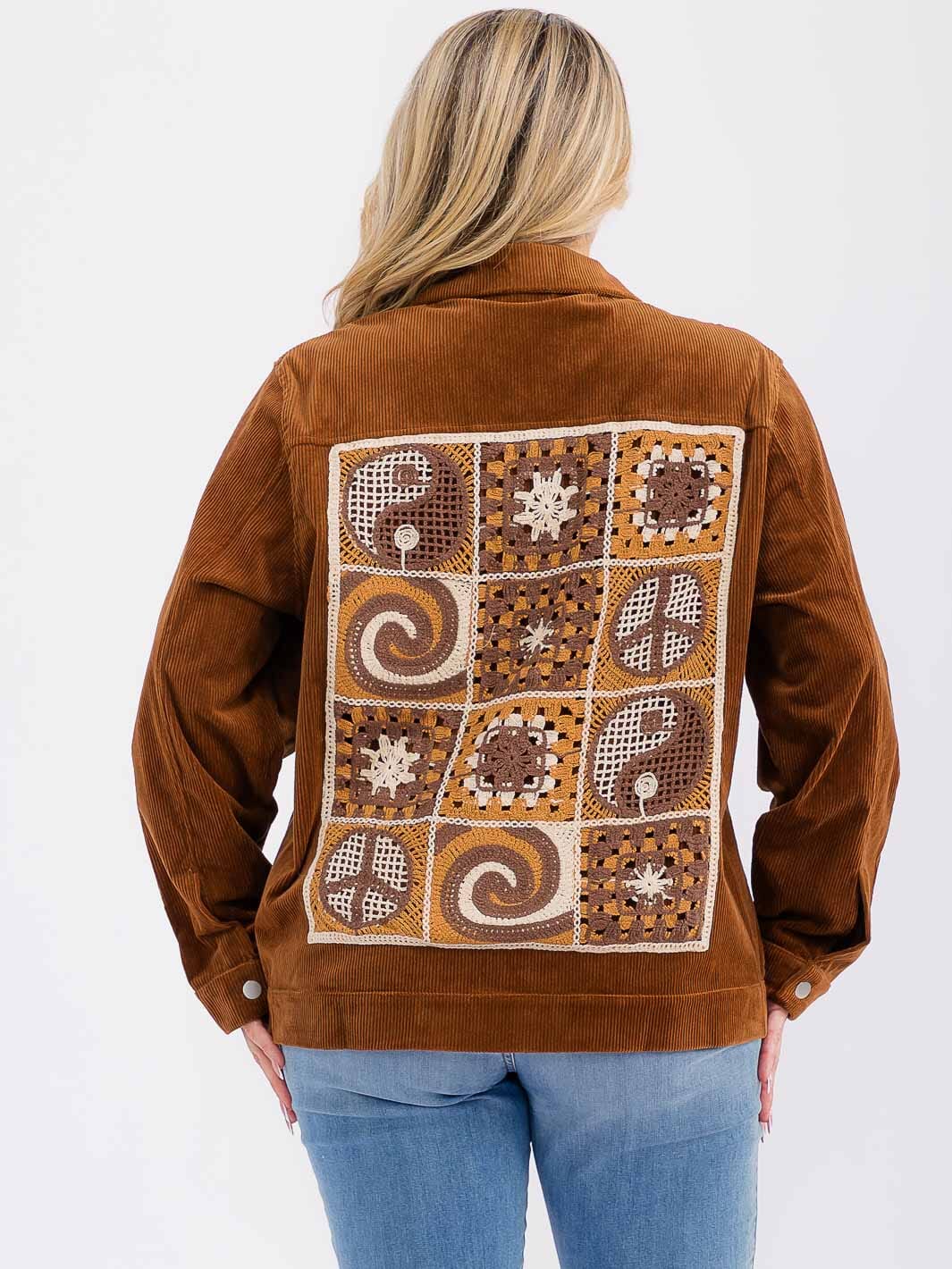Vintage Crochet Curvy Jacket W225