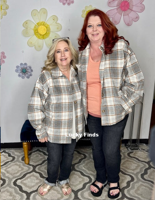 Timeless Cozy Plaid Shacket W236