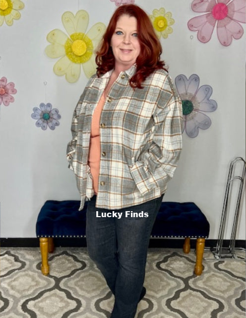 Timeless Cozy Plaid Shacket W236
