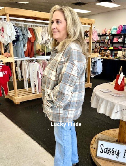 Timeless Cozy Plaid Shacket W236