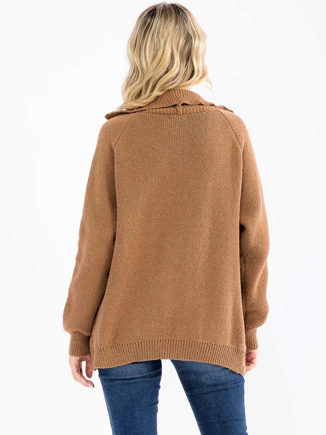 Weekend Zipped Sweater Top W239