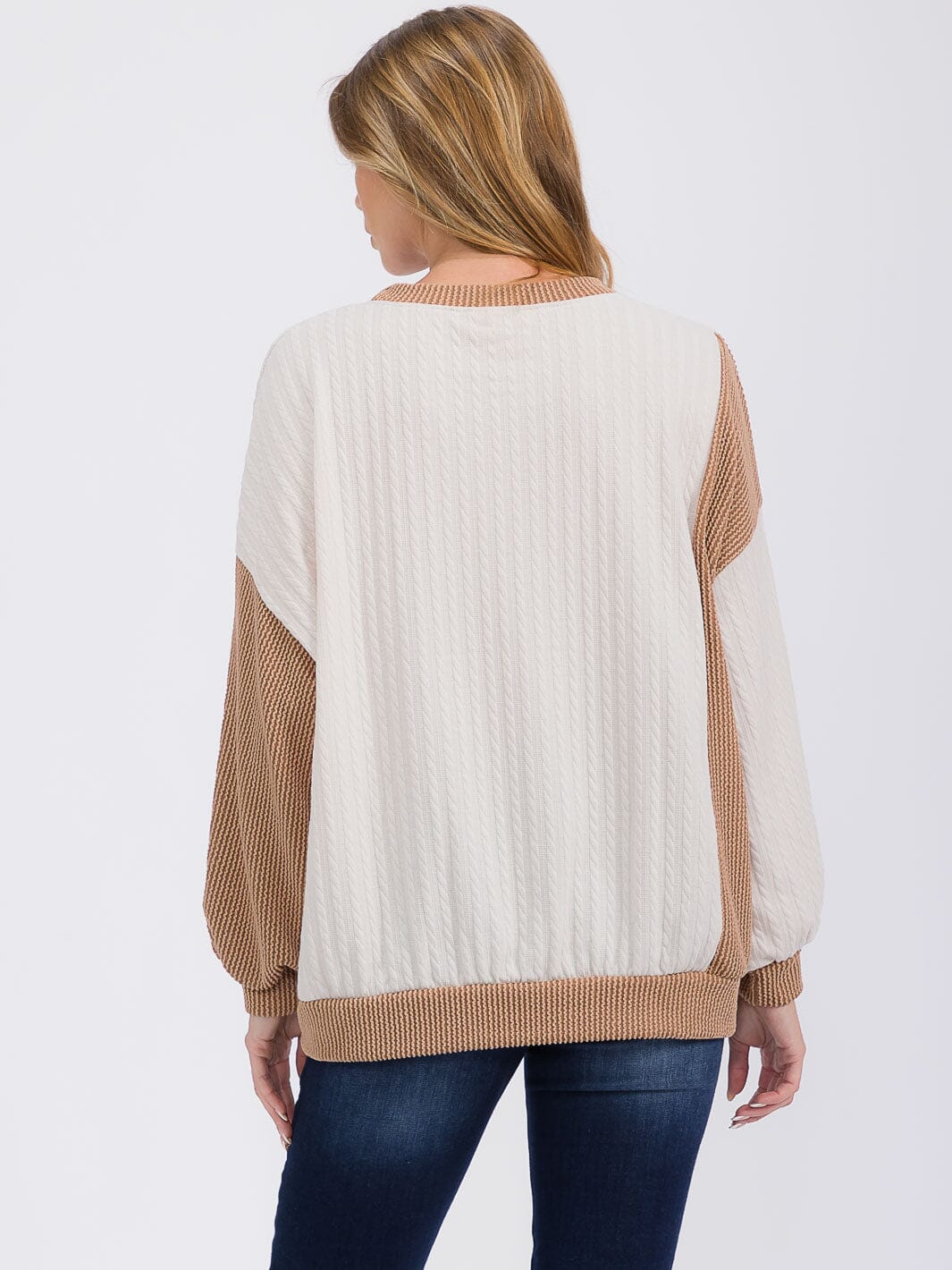 Falling for Colorblock Top W253