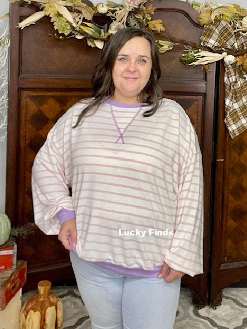 Falling for Stripes Top W254
