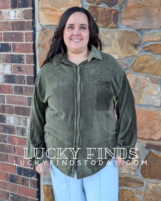 Wavy Soft Corduroy Top W261