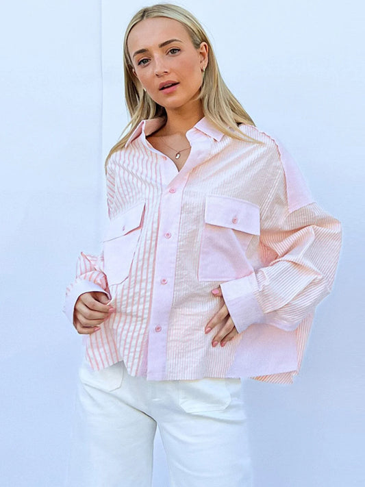 Shining in Pink Top W264