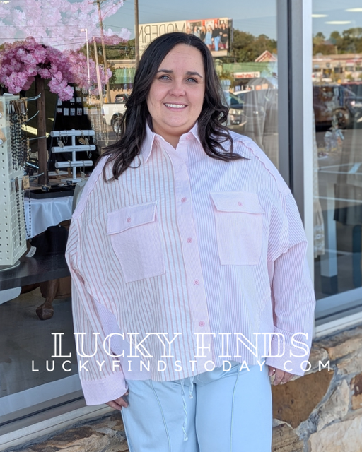 Shining in Pink Top W264